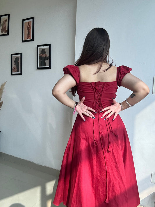 A Kiara maroon dress ❤️