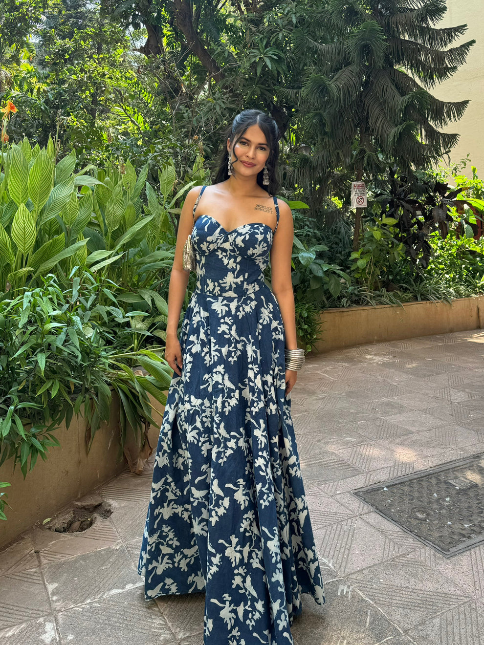 The indigo corset dress