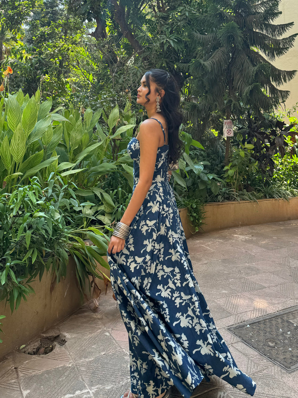 The indigo corset dress