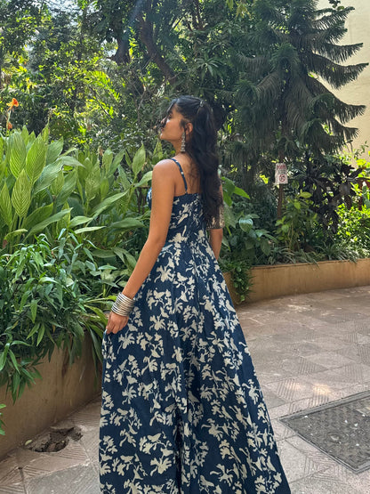 The indigo corset dress