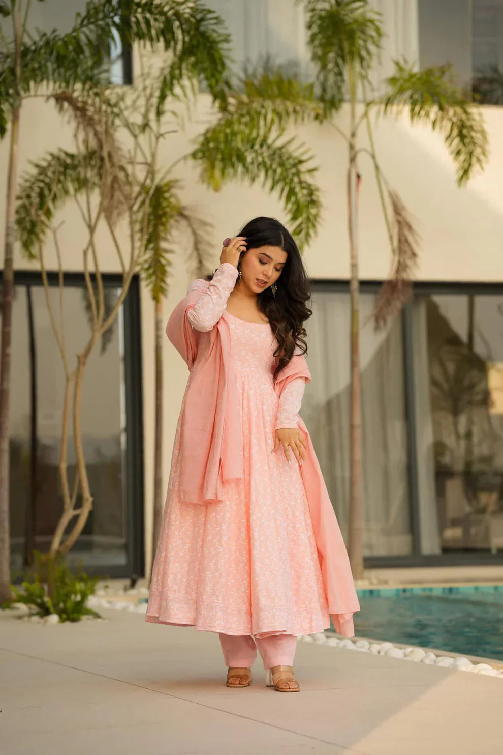 Pastel cotton suit set