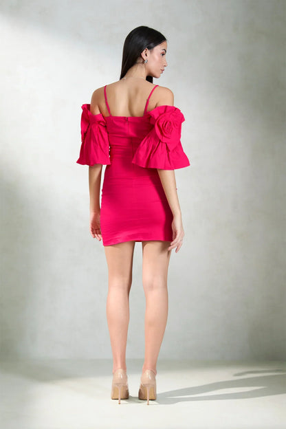 Shanaya Corsage Bodycon Dress