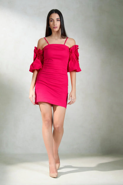 Shanaya Corsage Bodycon Dress