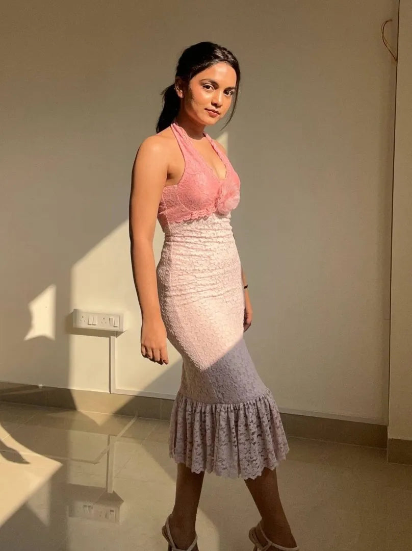 Rosette Lace Dress