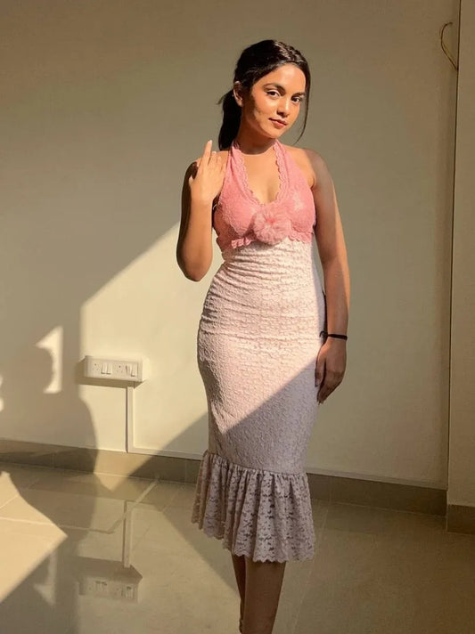 Rosette Lace Dress